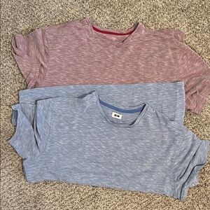 Joseph Abboud Short Sleeve Tees - Red and Blue